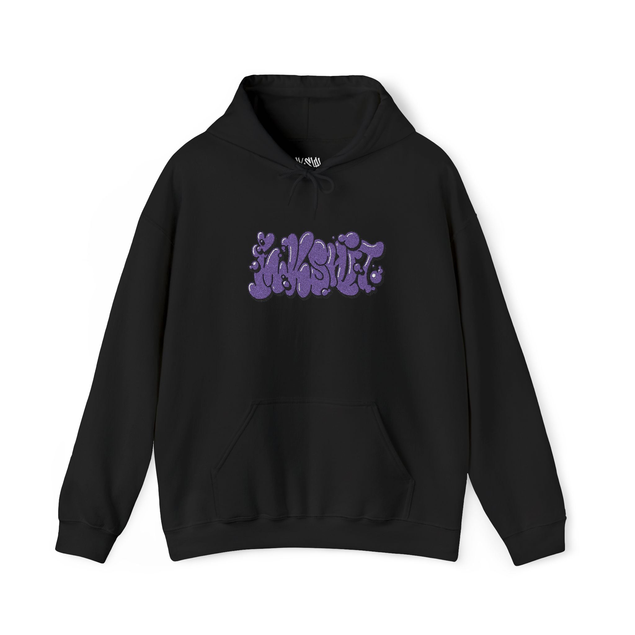 "INKSHIT" purple embroidered Graffiti Hoodie