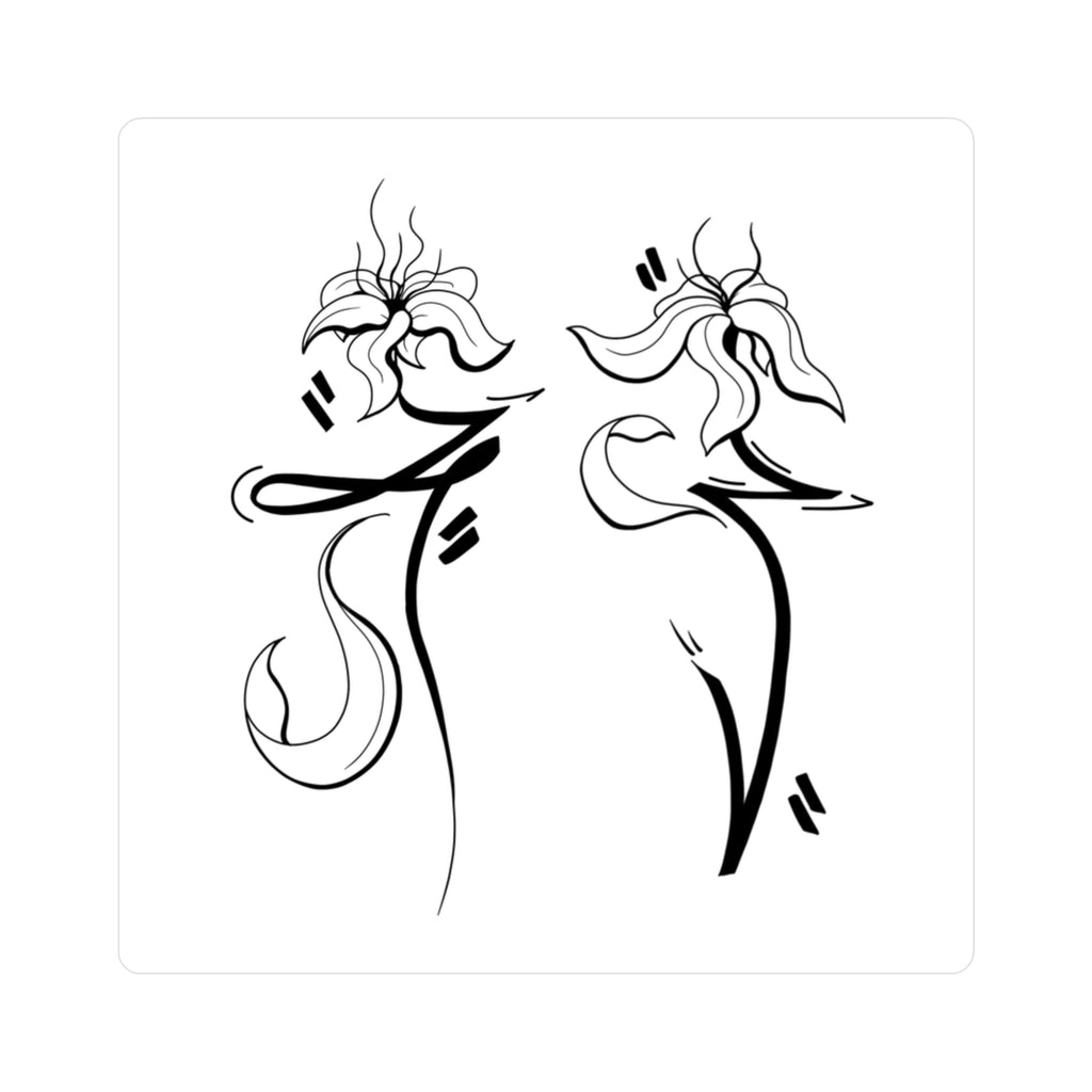 Tag-Flower Vinyl Sticker